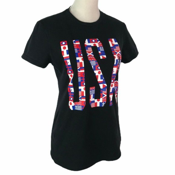 Nike The Go To Tee-USA Logo Graphic Crew Neck Top - Picture 4 of 9